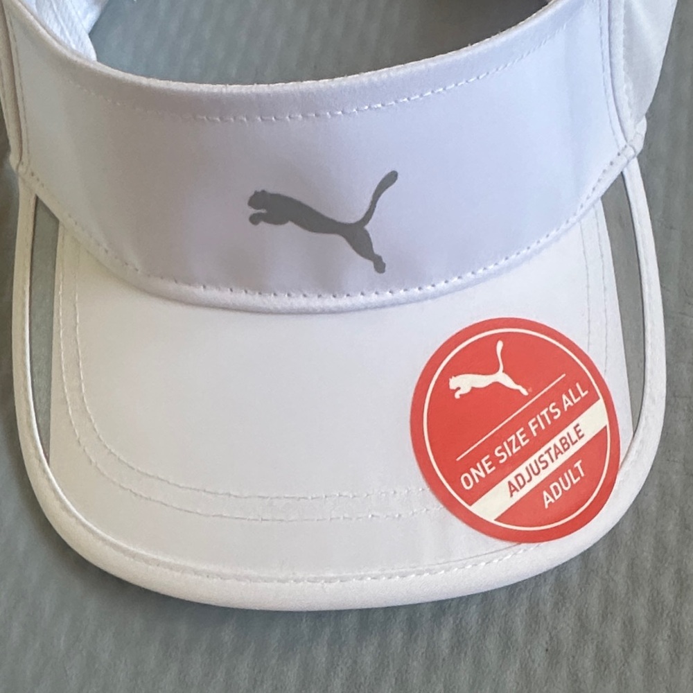 Puma Women’s White Adjustable Visor - Picture 7 of 8